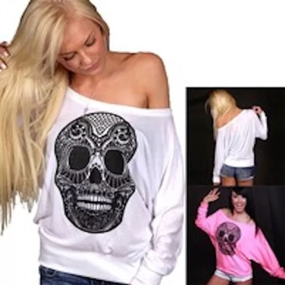 Pink Sugar Skull Floral Men's Short Sleeve Shirt main image 1